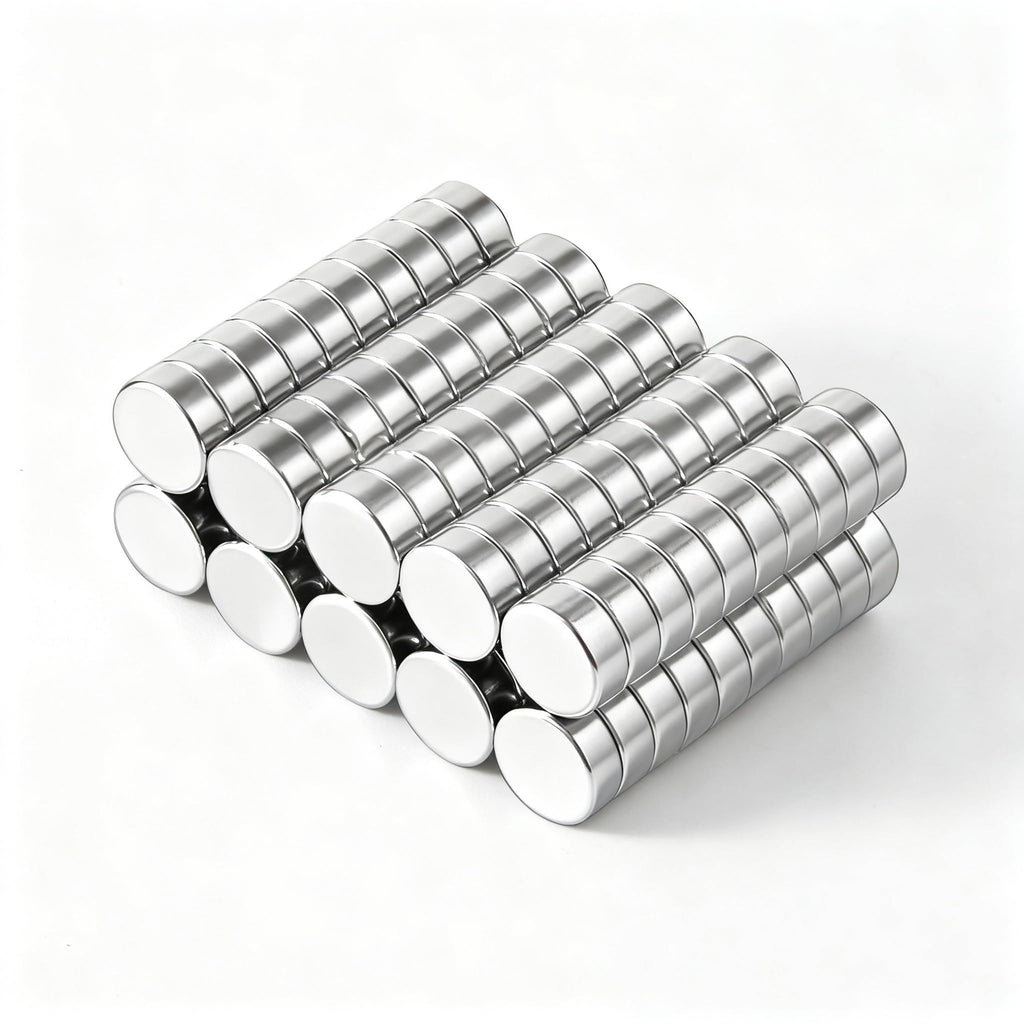 XEAOHESY 100pcs 8x3mm Mini Round Magnets for Acrylic Nail Clippers, Measuring Artificial Nail Length, Refrigerator Magnets, Neodymium Magnet for Crafts, Cabinets, Office Supplies