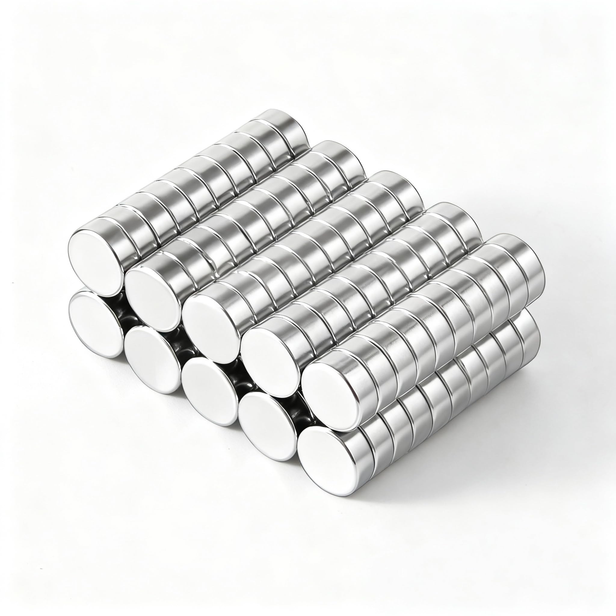 XEAOHESY 100pcs 8x3mm Mini Round Magnets for Acrylic Nail Clippers, Measuring Artificial Nail Length, Refrigerator Magnets, Neodymium Magnet for Crafts, Cabinets, Office Supplies