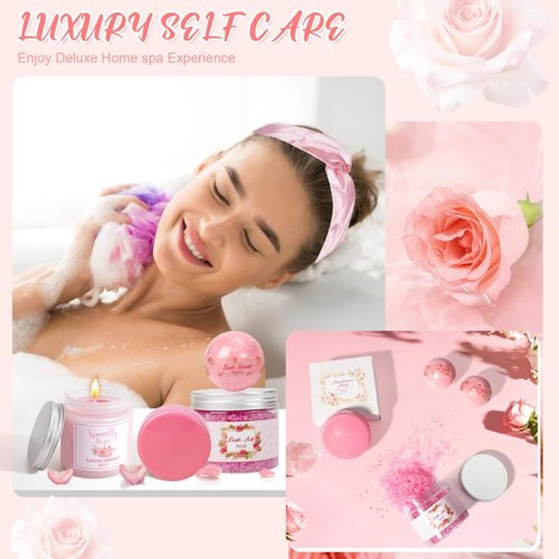 Kaulbiat Valentines Day Gifts for Her -12 Pcs Birthday Gifts for Women Mom Her Best Friend Sister Grandma, Self Care Gift Get well Relaxing Spa Thank you Sympathy Gift Basket Set