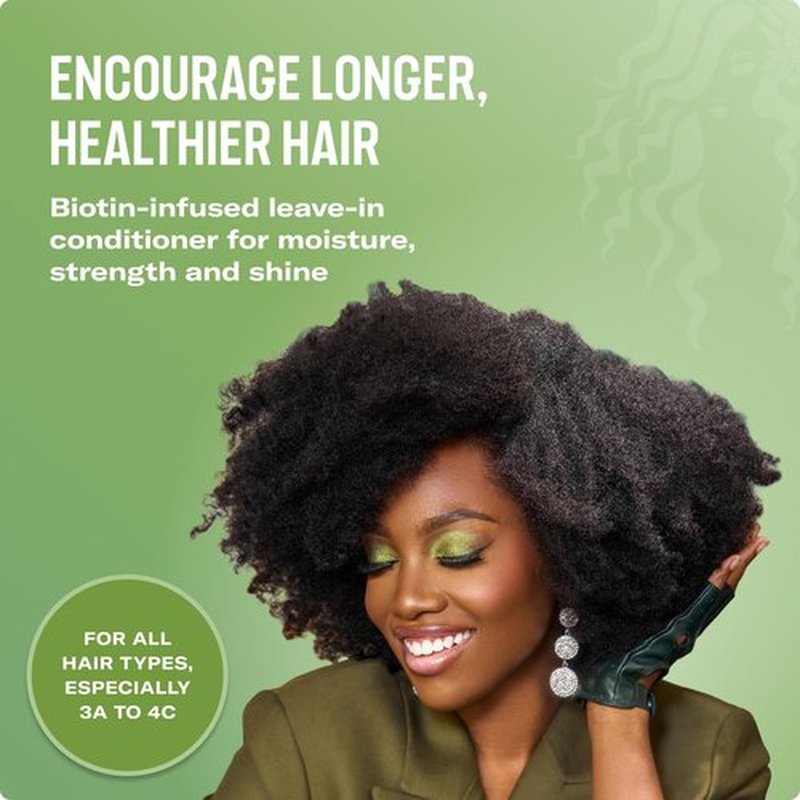 Mielle Organics Rosemary Mint Leave-In Conditioner - Hydrating Curly Hair Moisturizer with Biotin (12 Oz)