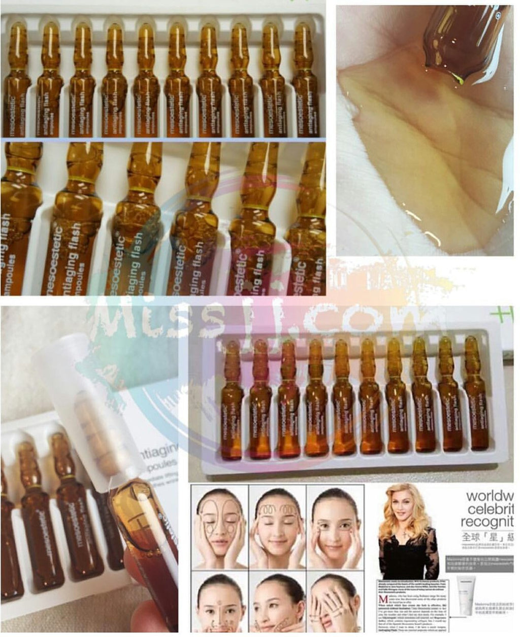 Mesoestetic Anti-aging Flash Ampoules20ml x 10/box