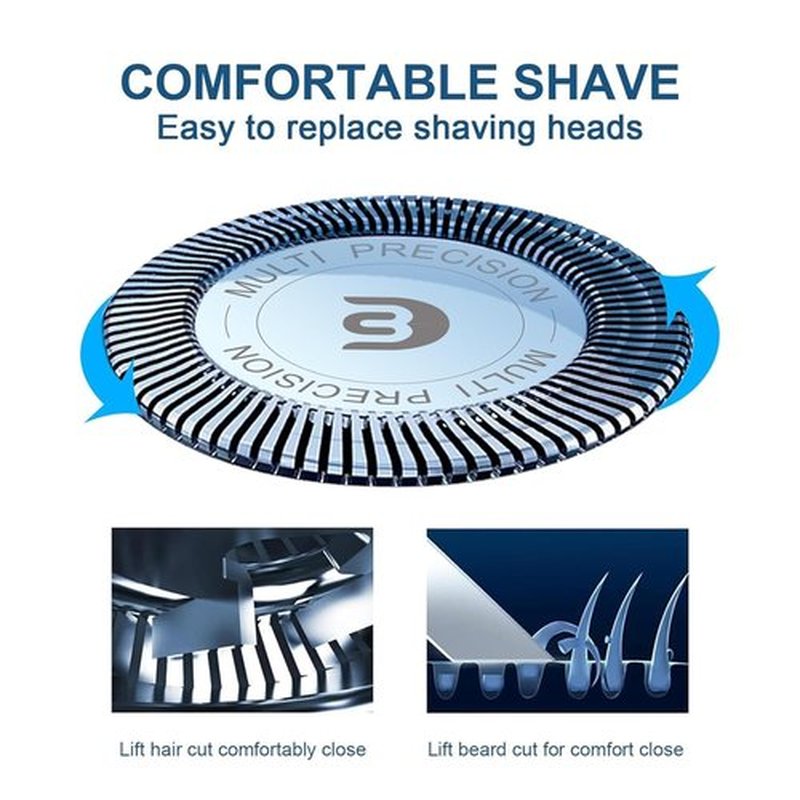 Philips Norelco SH30 Replacement Heads - Compatible with Series 3000, 2000, 1000 Shavers | 6-Pack