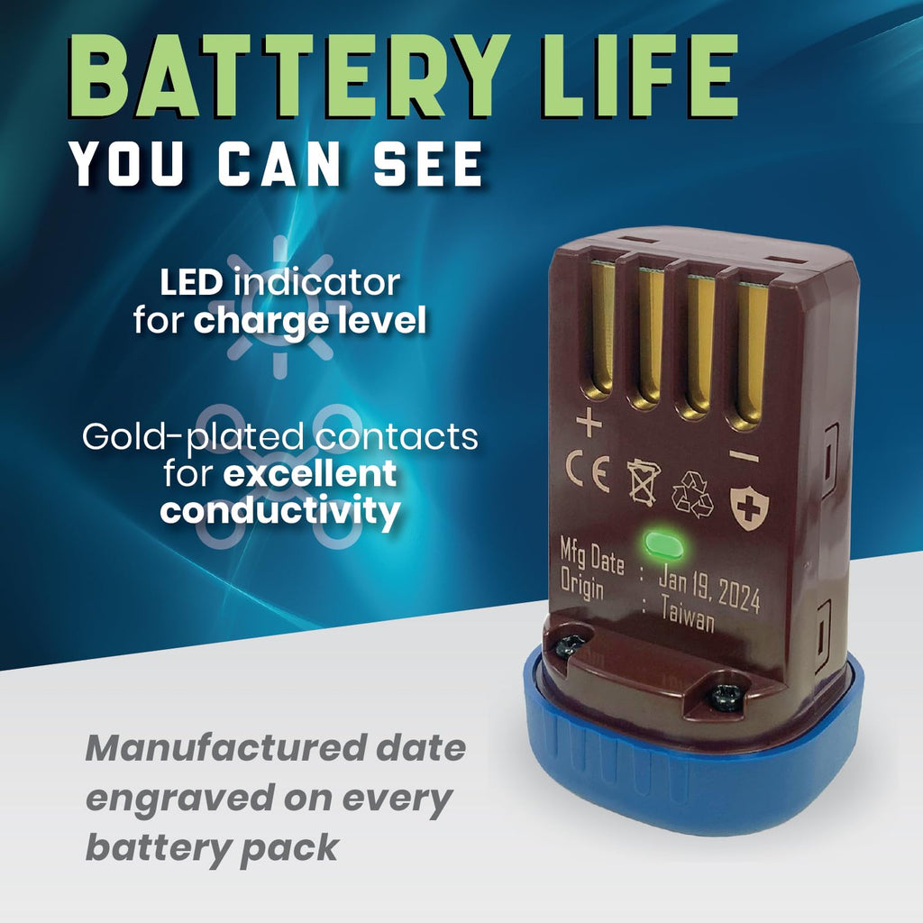 Artisan Power CC76 Replacement Battery for Oster Cordless Clippers | 3100 mAh | Lithium Ion Japanese Cells | DC 7.2 | Replace Battery Numbers 2151549, 2151550 and NWL0001294870-3