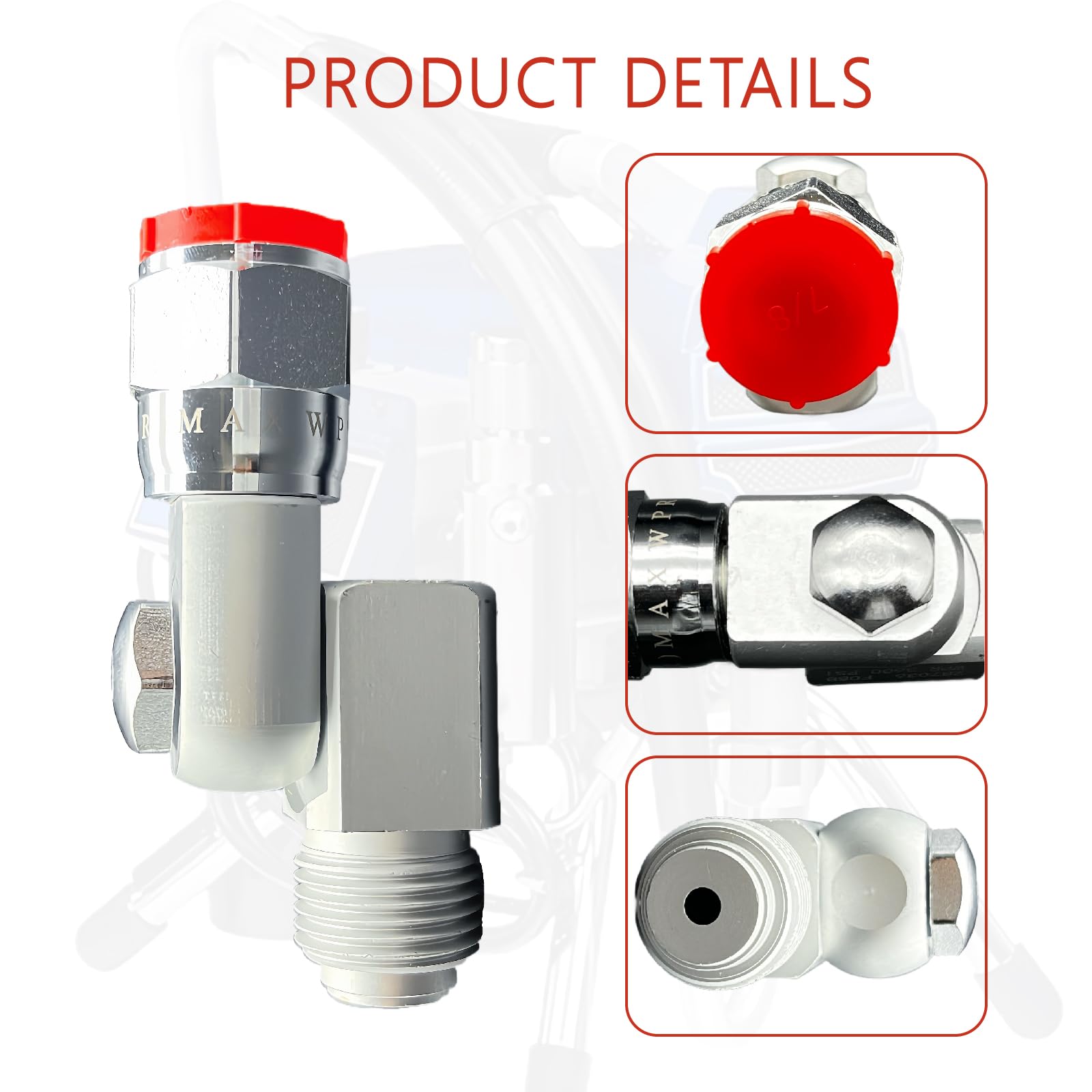 (2pack) 235486 Airless Paint Spray Gun Swivel Joint Compatible with Graco Sprayers Gun Accessories 7/8" Thread 180° Degree Rotation
