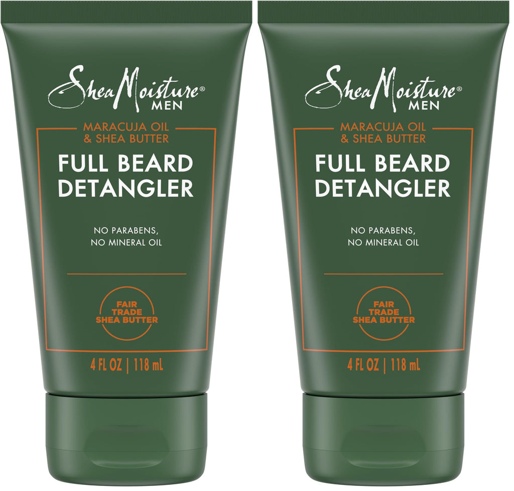 SheaMoisture Beard Conditioner,Full Beard Detangler for Full Beards,Maracuja Oil and Shea Butter,Paraben Free,4 oz,(Pack of 2)