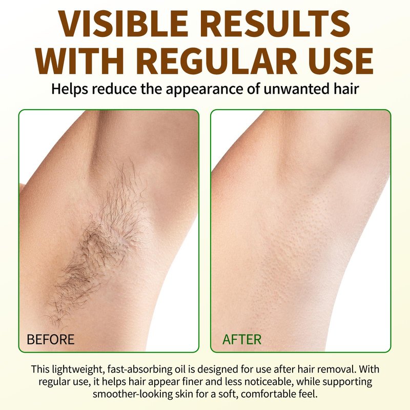 Uocasi Cyperus Rotundus Oil, Cypress Rotundus Oil for Hair Removal, Natural Inhibitor to Reduce Unwanted Hair Growth, Soothes Skin & Minimizes Pores, All Skin Types, 2.02 Oz