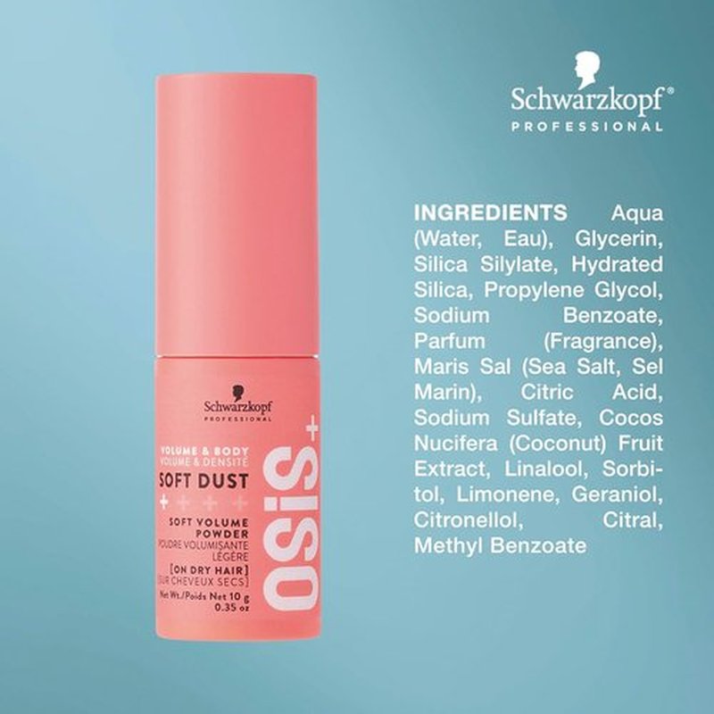 OSiS+ Soft Dust - Lightweight Volume Powder for Root Lift & Natural Shine | Perfect for All Hair Types