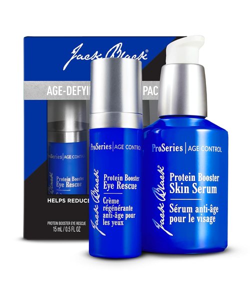 Jack Black Protein Booster Skin Serum - Anti-Aging Face Serum for Men | Peptide & Antioxidant Formula