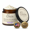 Bovera Naturals Tallow Moisturizer, Lavender Scented Face and Body Cream, 100% Organic Grass-Fed Beef Tallow, Non-Greasy for Dry Sensitive Skin, Eczema Cream and Body Butter, 4 fl oz