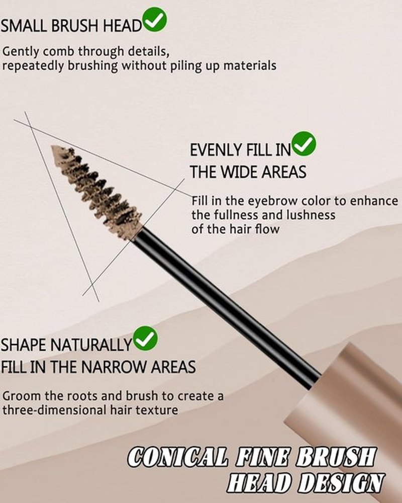 Skiennix Pink Tinted Eyebrow Gel - Long Lasting Waterproof Brow Tinting Kit | Smudgeproof & Transfer-Proof, 2 Pcs
