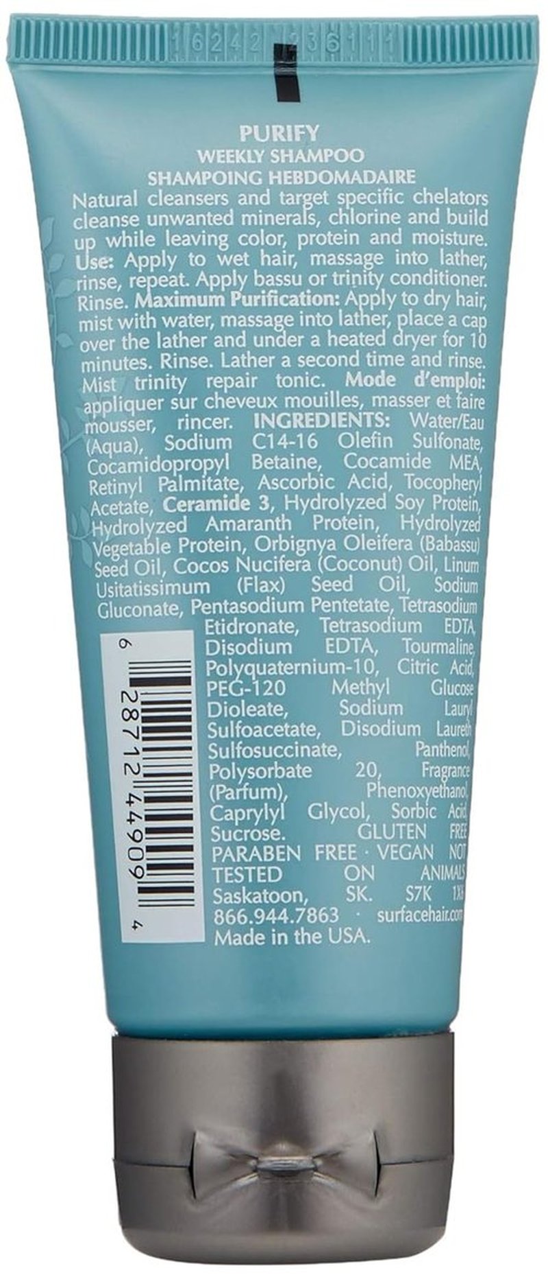 Surface Hair - Purify Clarifying Shampoo - Deep Cleansing, Sulfate-Free Formula for All Hair Types