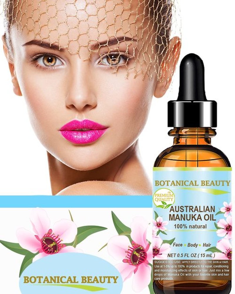 Botanical Beauty MANUKA OIL WILD GROWTH RAW 100% Natural VIRGIN UNREFINED Cold Pressed Carrier Oil. for Skin, Face, Hair, Lip and Nail Care Anti-Aging 0.5 Fl.oz.- 15 ml
