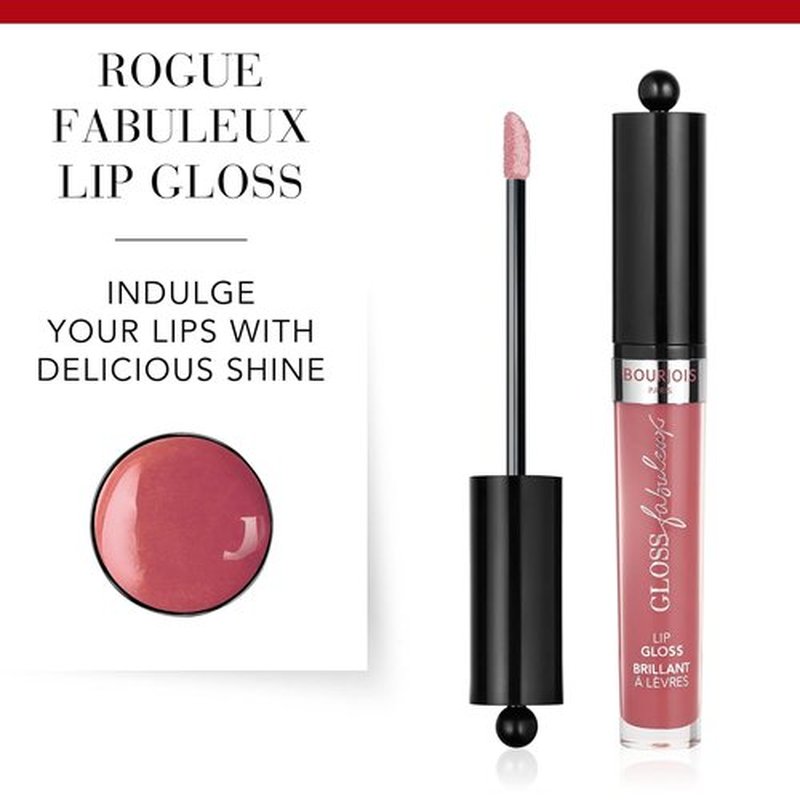 Bourjois Gloss Fabuleux Lip Gloss - 09 Mauvie Star | High-Shine Hydration for Luscious Lips