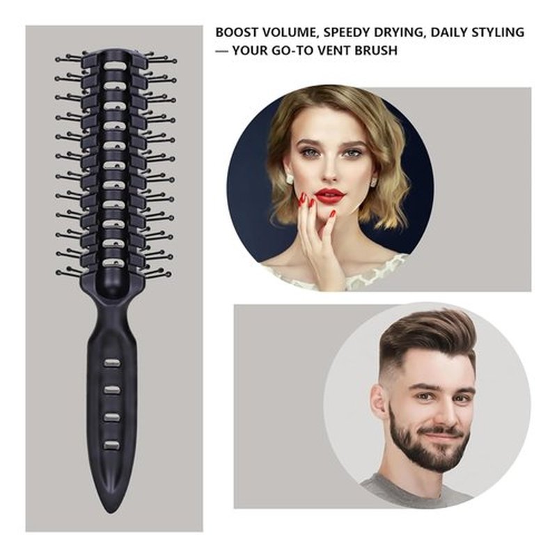 PERFEHAIR Vented Hair Brush - Lightweight Detangling & Quick Drying for Fine to Medium Hair | Travel-Friendly