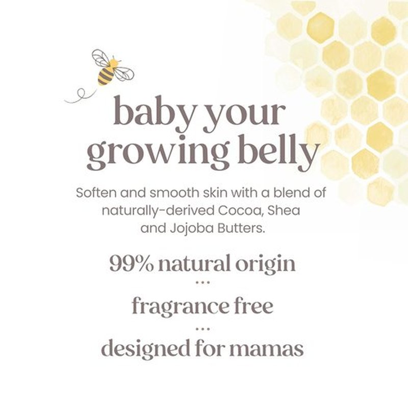 Burt's Bees Mama Belly Butter - Stretch Mark Cream for Pregnancy & Postpartum Care | 6.5 Oz (Pack of 3)
