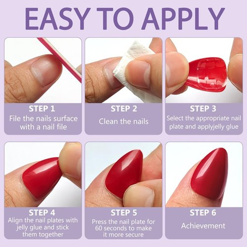 AddFavor White Almond Press on Nails Short Fake Nails Press ons, 240pcs Acrylic Nails Short Press on Nails Almond for Women Stick on Nails