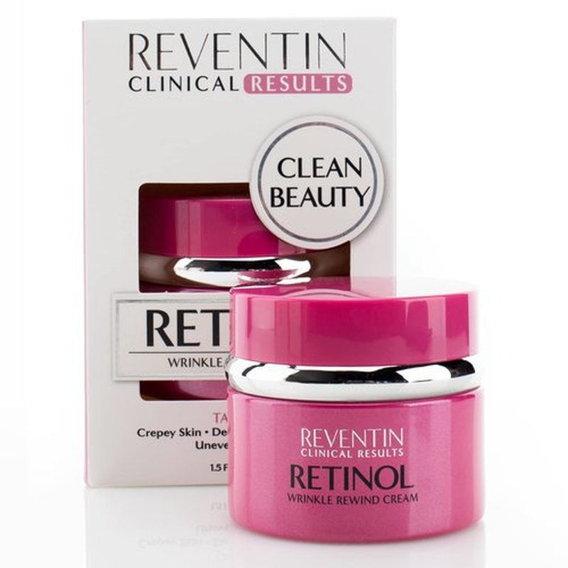 Reventin Clinical Results Retinol Wrinkle Rewind Anti Aging Face Lotion Moisturizer For Wrinkles, Age Spots, & Dry Skin - Retinol Night Cream with Aloe Vera, Vitamin E, & Niacinamide, 1.5 Fl Oz