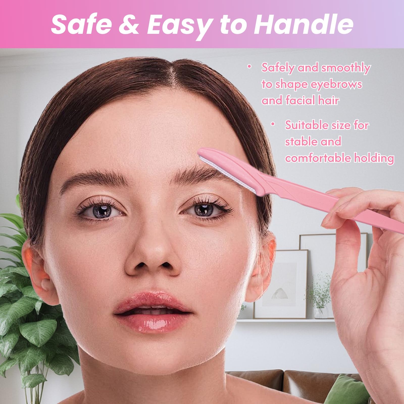 Phafaloop 72 Pcs Eyebrow Razor and Face Razor for Women and Men, Safe and Beginner-Friendly Dermaplaning Tool with Protective Cover