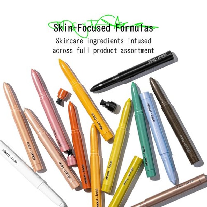 About-Face Shadowstick - Long-Wear Cream Eyeshadow Stick with Matte & Pearly Finishes - Vegan, 0.049 oz (Miracle Mimosa)
