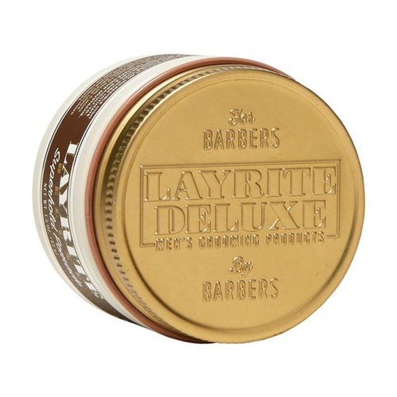 Layrite Superhold Pomade - Strong Hold Hair Styling Cream | 4 Oz for All-Day Control