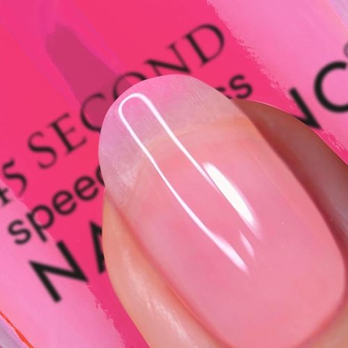 Nails Inc 45 Second Speedy Gloss - Sheer Pink Glow Vegan Nail Polish | Long Lasting & Quick Dry, 0.47 Fl Oz