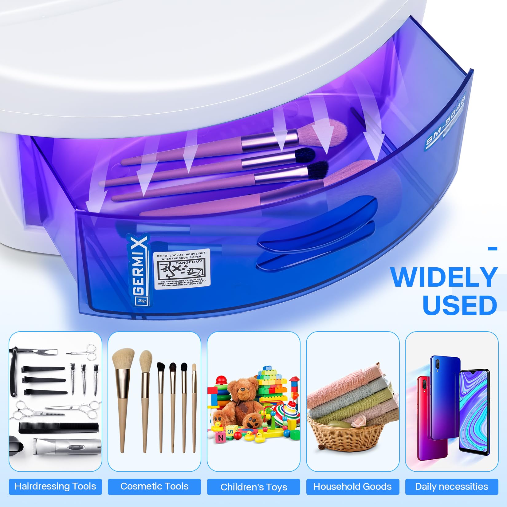 Cleaner For Nail Tools,LXIANGN Large Capacity 8 W Multipurpose Nail Tools Cleaning Box Nail Cleaner Cabinet Drawer For Barber Cutting Scissors Nipper Nail Art Tool
