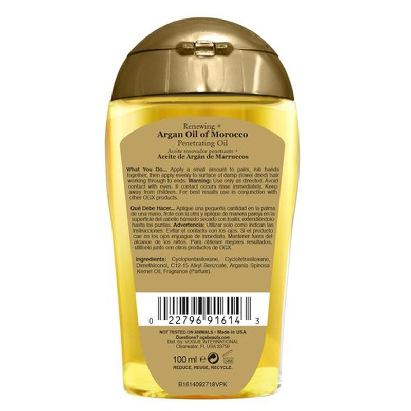 Ogx Argan Oil Of Morocco - Deep Penetrating Hair Oil Treatment | 3.3 Ounce (Pack of 2)