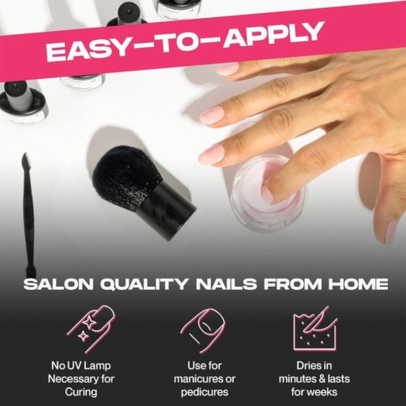 Nailboo Dip Powder for Nails – Clear Nail Dipping Powder, Custom Made with Highly Pigmented Ultra-Fine Formula, No UV Light Needed, DIY Nails at Home for Beginners or Pros, 0.5 oz