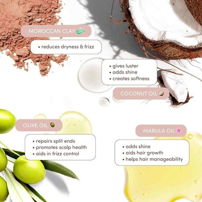 Mizani True Textures Moroccan Clay Steam Mask - Deeply Nourishing Coconut Oil Treatment for Curly Hair