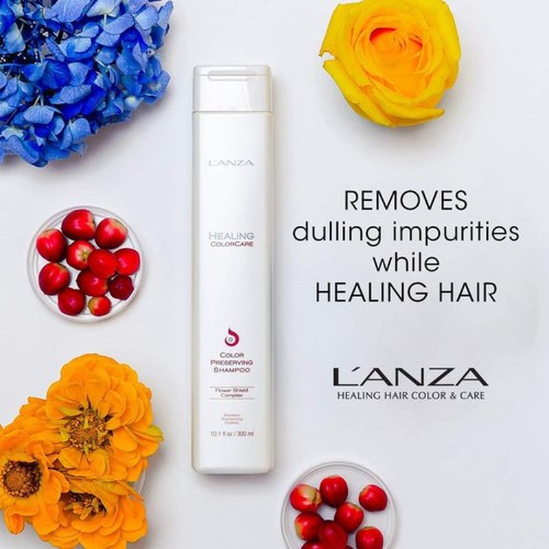 L'ANZA Healing Colorcare Shampoo - Color-Safe Repair for Dry, Damaged Hair | Sulfate-Free, 10.1 Fl Oz (Pack of 2)