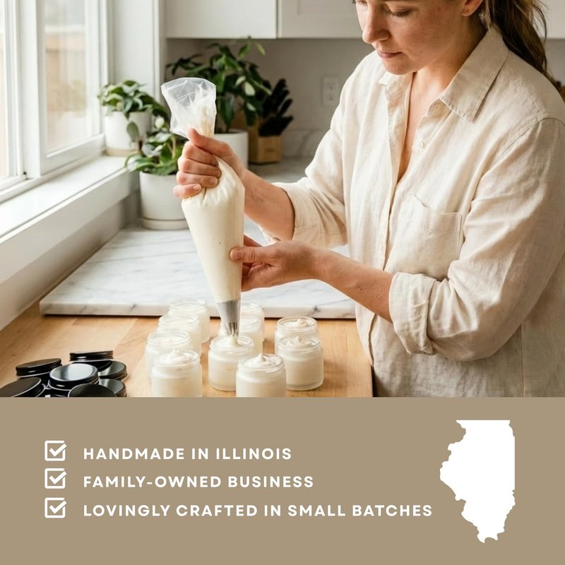 Whipped Grass-Fed Tallow Balm & Manuka Honey For Skin Face Body - Organic Jojoba & All-Natural Moisturizing Cream for Nourished, Soft Skin - Handmade All-Natural Moisturizer (2 Oz, Vanilla Butter)