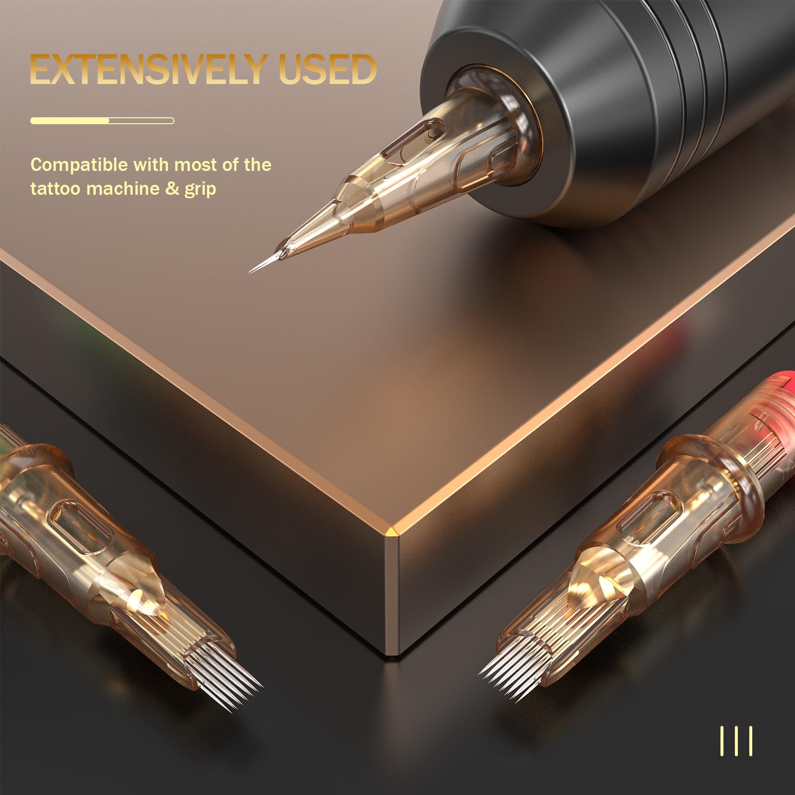 EZ Tattoo Cartridge Needles - 20Pcs #10 (9RM) Bugpin Curved/Round Magnum Disposable Tattoo Needles Cartridges for Rotary Tattoo Machine Pen Gun - V SELECT