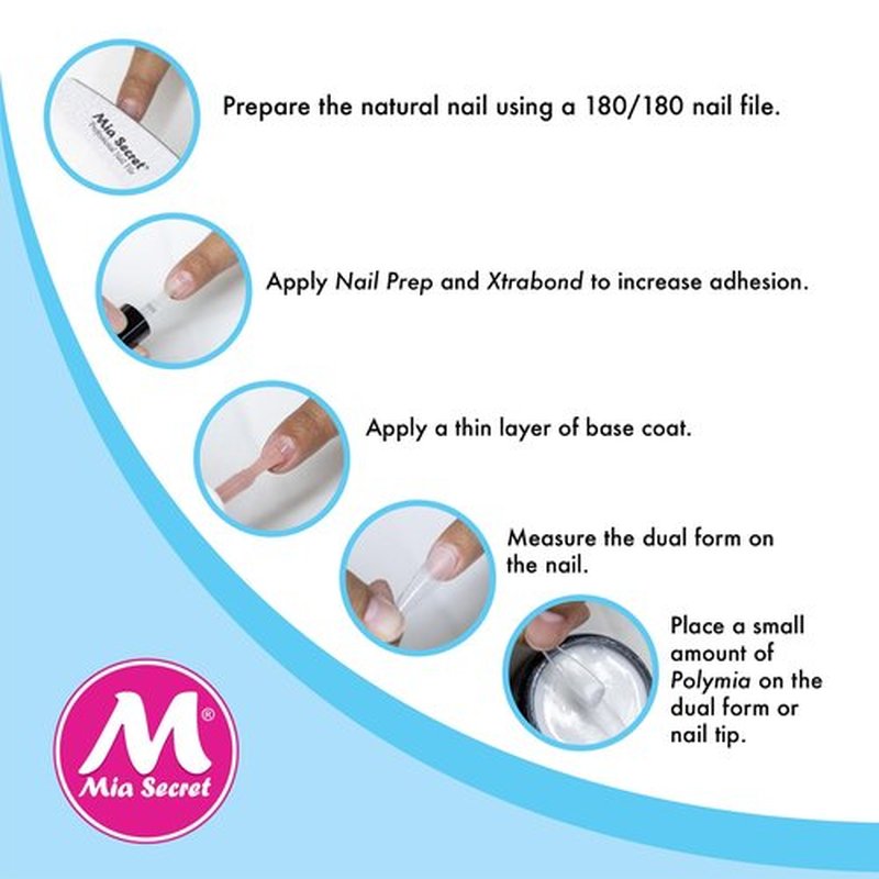 Mia Secret - 2oz POLYMIA Nail Gel Builder - Nails Extension Gel UV Led - Builder gel for Beginners & Professionals