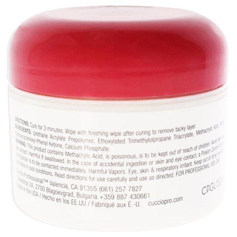 Cuccio Pro UV Kapping Gel With Calcium - Helps Prevent Cracking And Peeling - Designed For Natural Nails - Promotes Growth - Forms Durable, Protective Layer - Crystal Clear Coat - 1 Oz Nail Gel