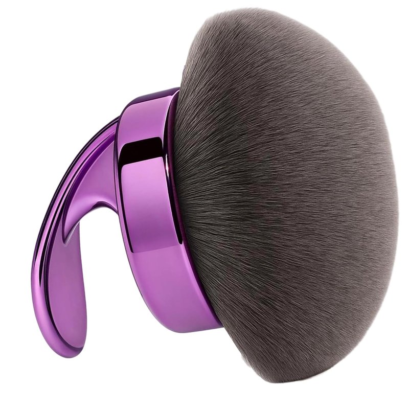 Blend & Blur Ultra Large Body Makeup Brush - 5.11-Inch Wide-Headed Kabuki Brush for Effortless Self Tanner Application | Purple