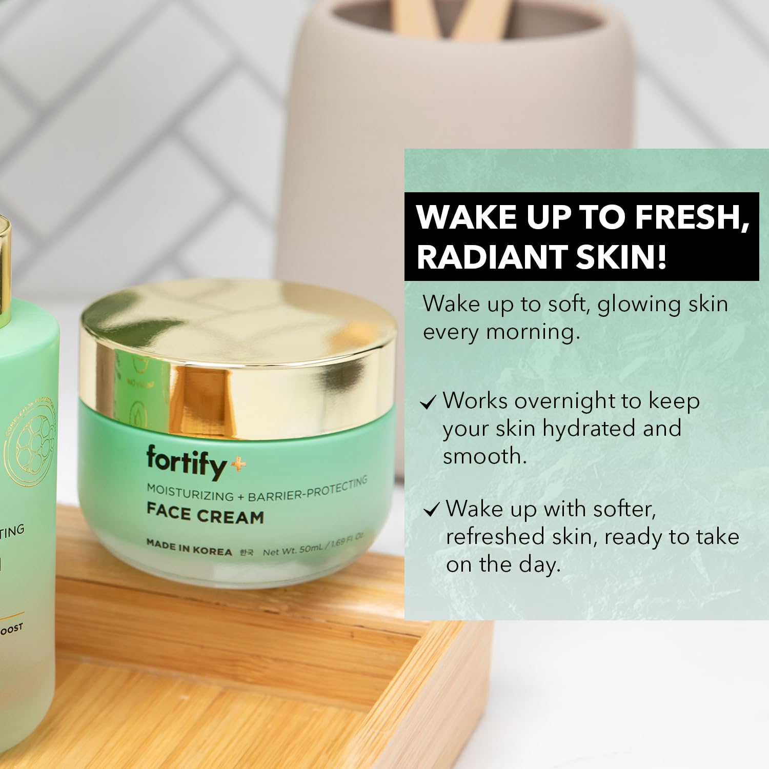 Fortify Skincare Core Routine Trio - Multi Purpose 3-In-1 Detox, Treat, Boost - Cica & Zeolite For Daily Hydration & Barrier Support - Dermatologist Tested, Korean Skin Care Set, Clean Beauty - 3 Pack