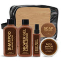 Skiennix Sandalwood Gift Set - 6-Piece Travel Toiletry Kit for Men | Perfect for Birthdays & Anniversaries