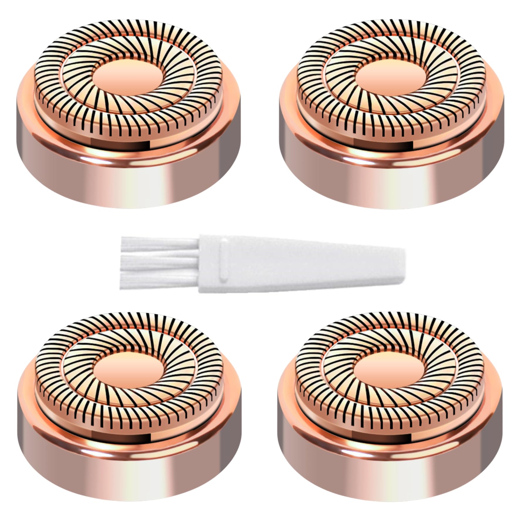 Facial Hair Remover Replacement Heads Generation 2 for Finishing Touch Flawless Facial Hair Removal Tool for women,Double Halo Painless and Smooth As Seen On TV.