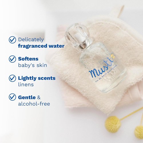 Mustela Musti - Baby Plant-Based Perfume & Cologne Spray - Delicate Chamomile & Honey Scent - 1.69 fl. oz.