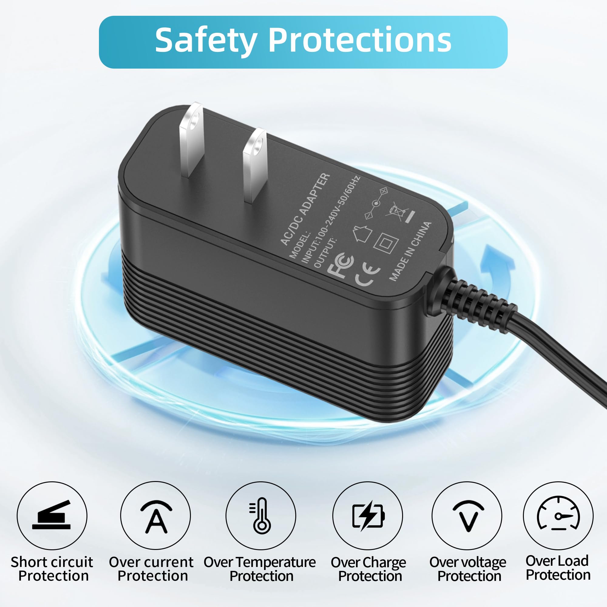 Charger for 29.6V Battery Cordless Vacuum Cleaer, 36V Adapter Compatible with INTETURE BP20 550W 45Kpa Cordless Vacuum Cleaner Power Supply