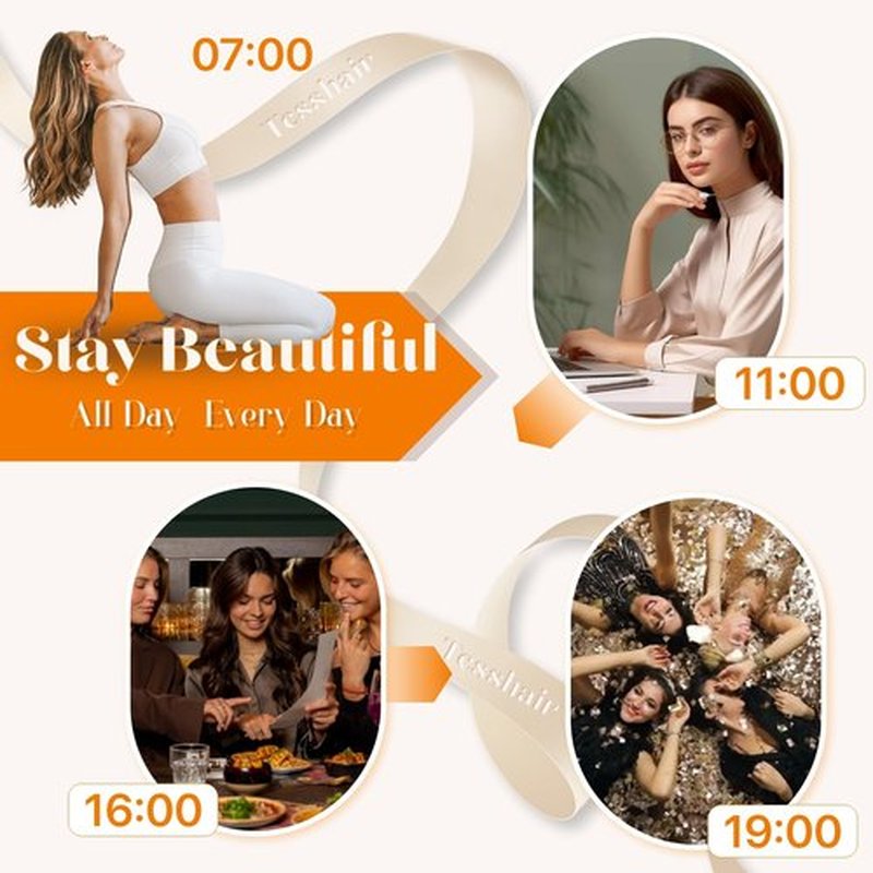 TESSHAIR 6PCS Clip in Hair Extensions Real Human Hair Short Clip in Extensions for Women Short Straight Hairpieces to Add Volume and Highlights 10 Inch Ash Blonde & Bleach Blonde