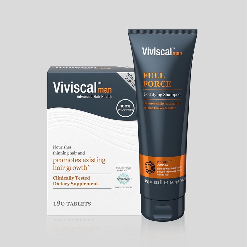 Viviscal Men's Hair Growth Supplements - Clinically Proven Collagen Complex | 180 Tablets for Thicker, Fuller Hair