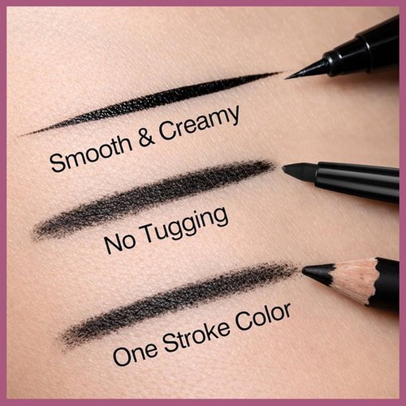Skiennix Eyeliner Set - 3-in-1 Waterproof Kit with Brown Liquid & Pencil Liners | Long-Lasting, Smudge-Proof