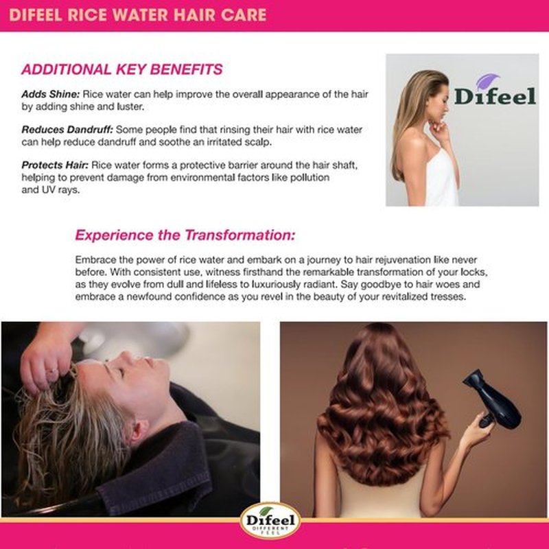 Difeel Rice Water Root Stimulator 7.1 oz. - Strengthens Hair Roots