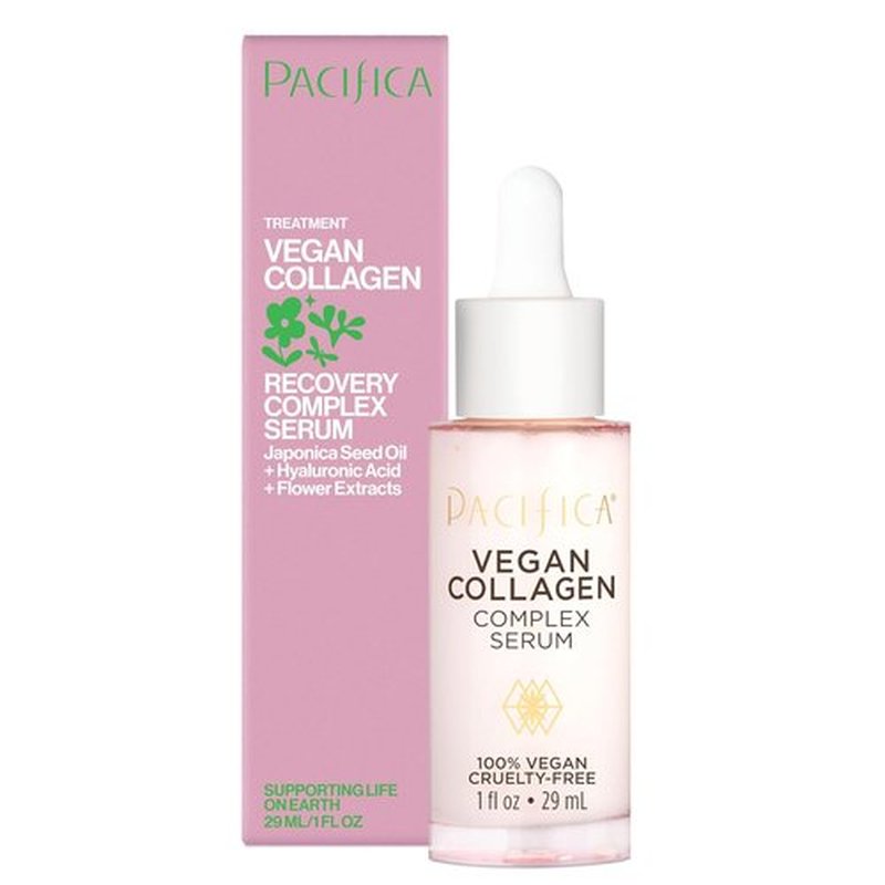Pacifica Vegan Collagen Complex Face Serum - Anti-Aging Hydration with Hyaluronic Acid | Plumping & Firming for Fine Lines