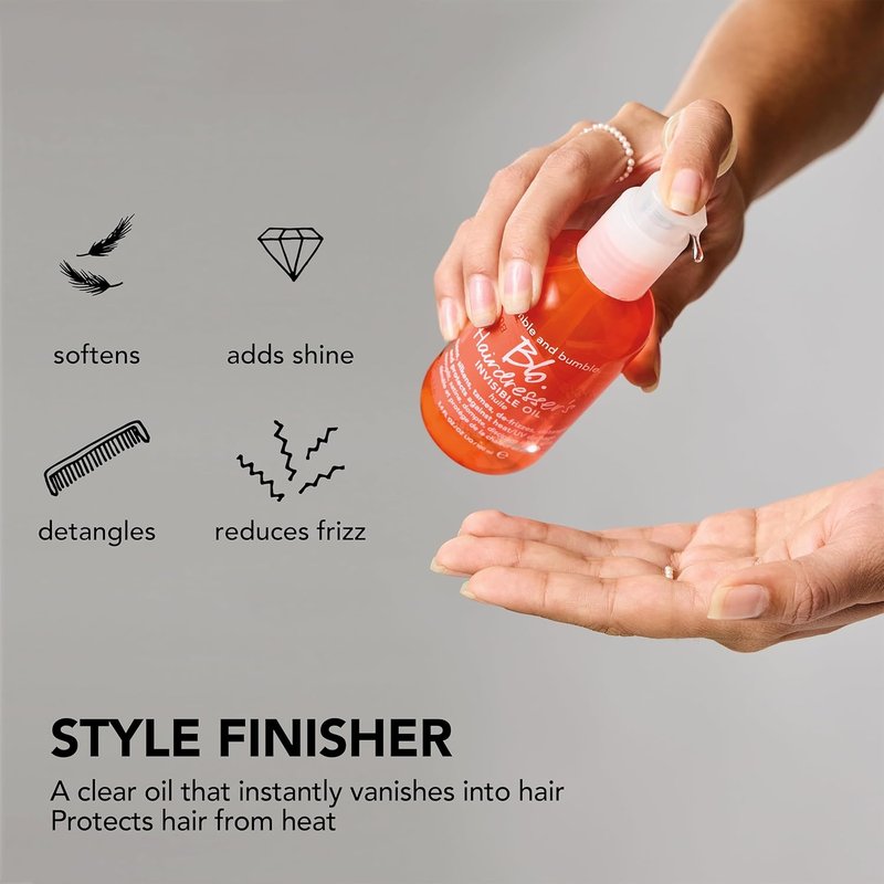 Bumble and bumble. Hairdresser's Invisible Oil - Frizz-Reducing Hair Oil for All Hair Types | Heat Protection + Shine