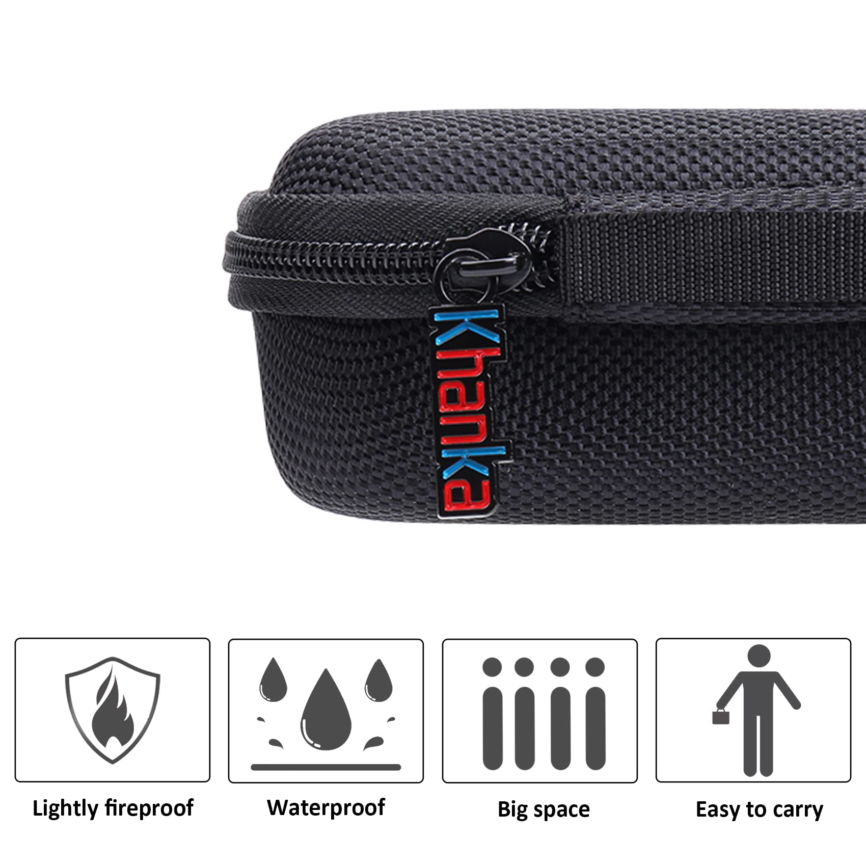 Khanka Hard Travel Case replacement for WEISHI Double Edge Safety Razor/Merkur Long Handled Safety Razor