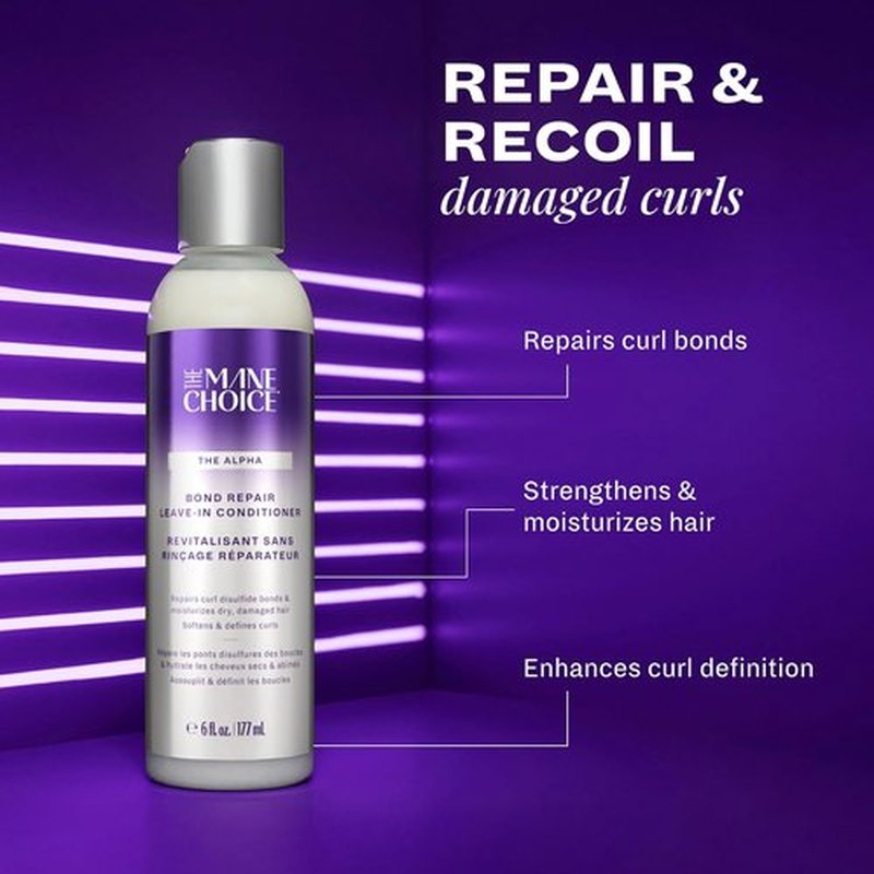 Alpha Recoil & Curl Leave-In Conditioner - 6 oz | Strengthens & Moisturizes Coily, Curly, Wavy Hair
