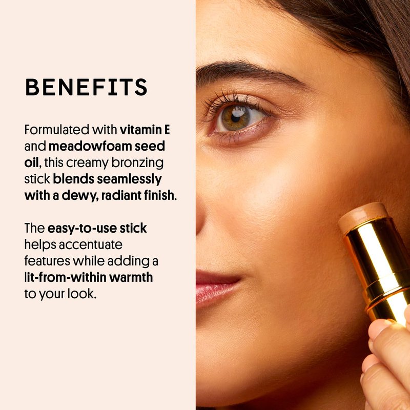 Winky Lux Bronze Age Bronzer Stick – Cream Bronzer & Contour with Hydrating, Blendable, Buildable Coverage for Flawless, Smooth Skin, Infused with Vitamin E, Golden Touch