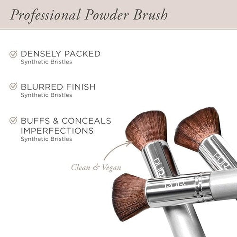 PÜR MINERALS Chisel Makeup Brush - Flat Top, Synthetic, Cruelty-Free Bristles, 1 Ct.